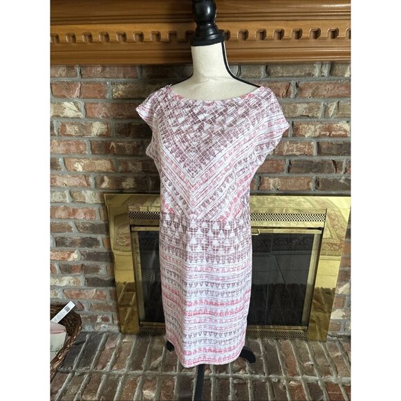 Prana Summer Dress Soft Geometric Size Medium - Picture 2 of 6